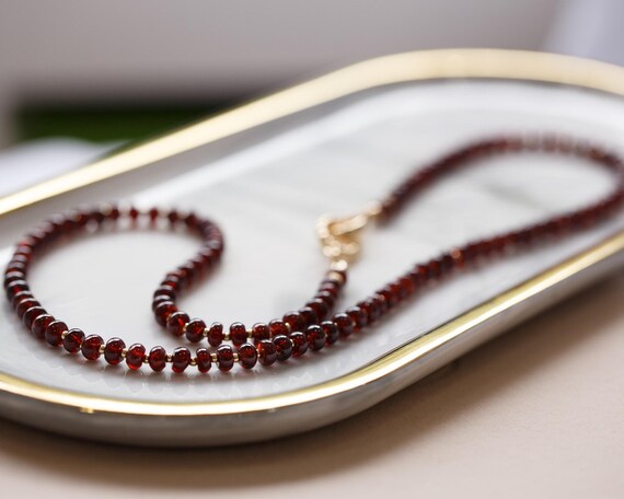 Brynlee Garnet Birthstone Necklace
