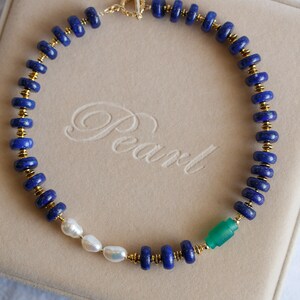 Coventina Lapis Lazuli Choker Necklace image 2
