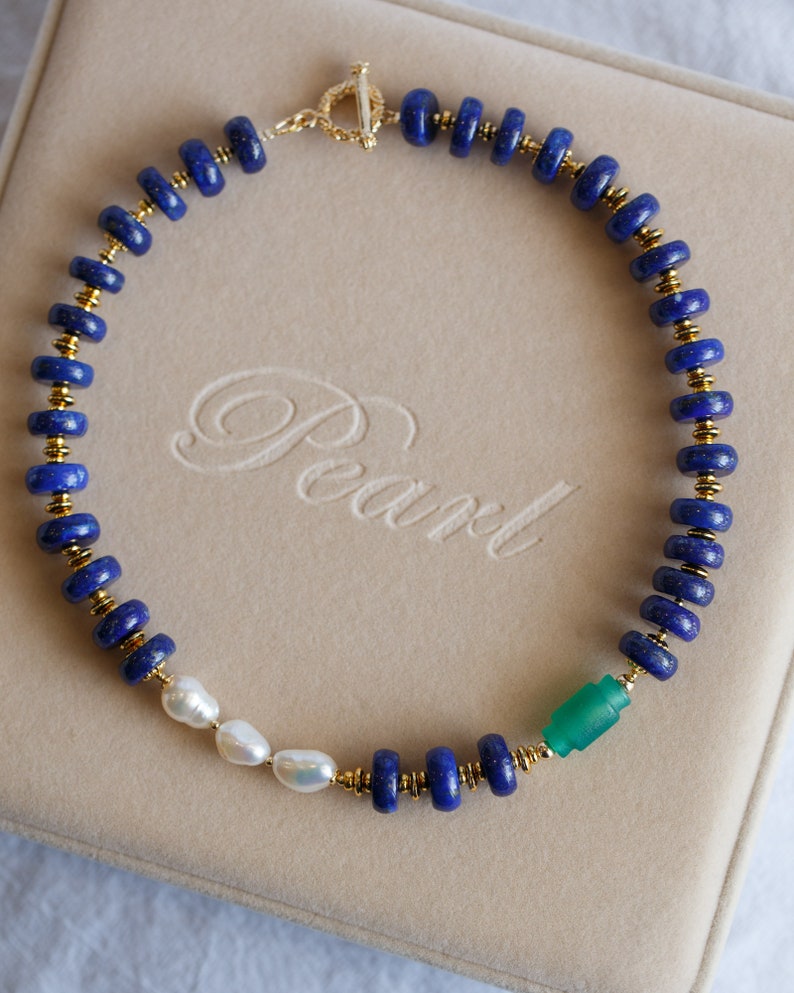 Coventina Lapis Lazuli Choker Necklace image 2