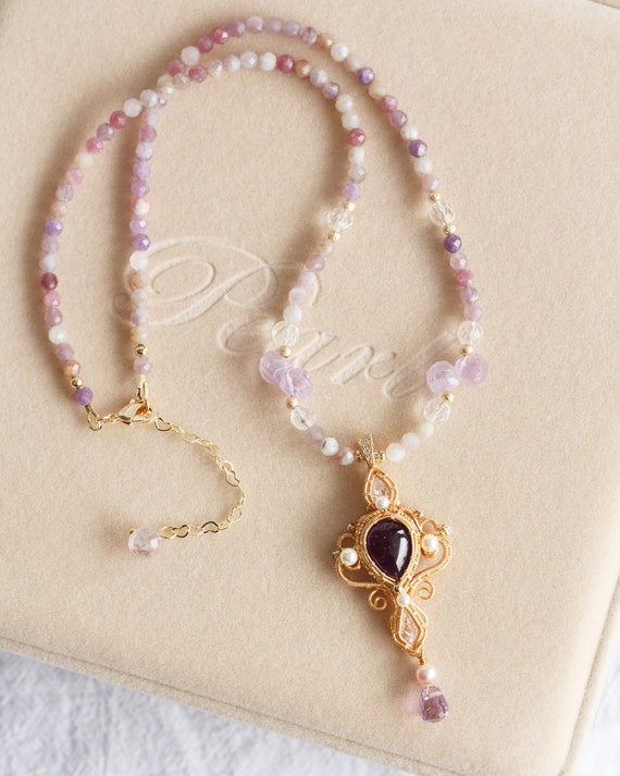 Stace Amethyst Statement Necklace