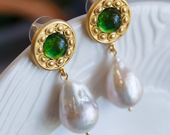 Merona Baroque Pearl Earrings
