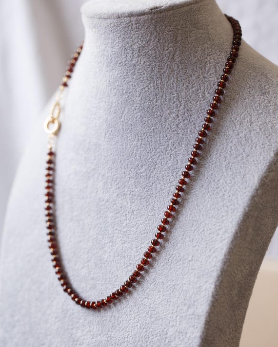 Brynlee Garnet Birthstone Necklace