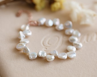 Shay Natural Baroque Pearl Petal Bracelet