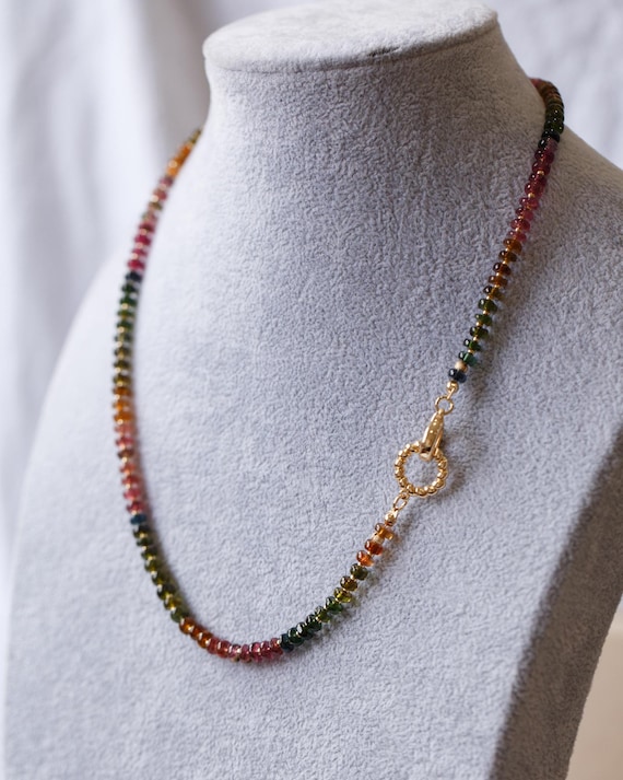 Aubree Rainbow Tourmaline Necklace