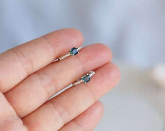 Kaeli Nature Sapphire Hoop Earrings