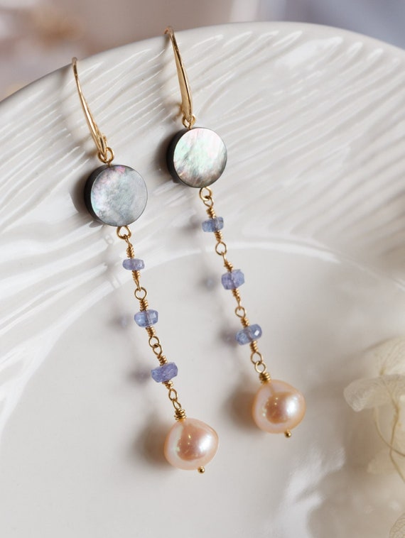 Madison Pearl Gemstone Earrings