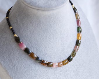 Desislava Rainbow Tourmaline Choker Necklace