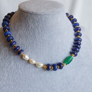 Coventina Lapis Lazuli Choker Necklace image 4