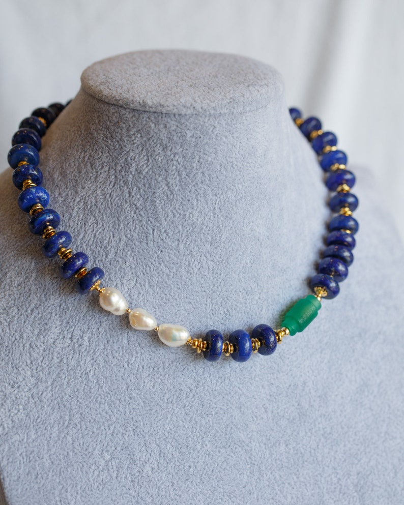 Coventina Lapis Lazuli Choker Necklace image 4