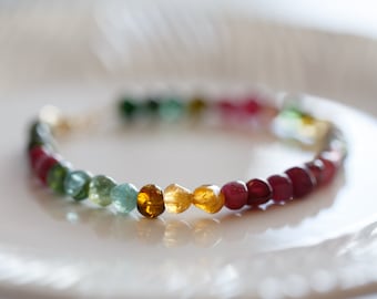 Alondra Rainbow Tourmaline Bracelet