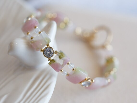 Gemma Bi-Colour Tourmaline Bangle Bracelet