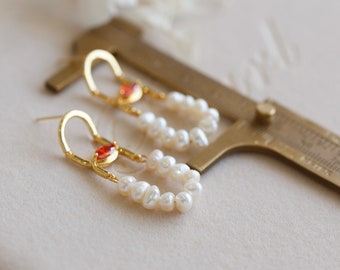 Tatiana Natural Pearl Earrings