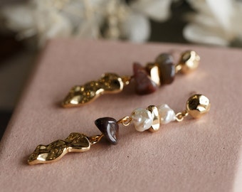 Odette Baroque Pearl Asymmetry Earrings