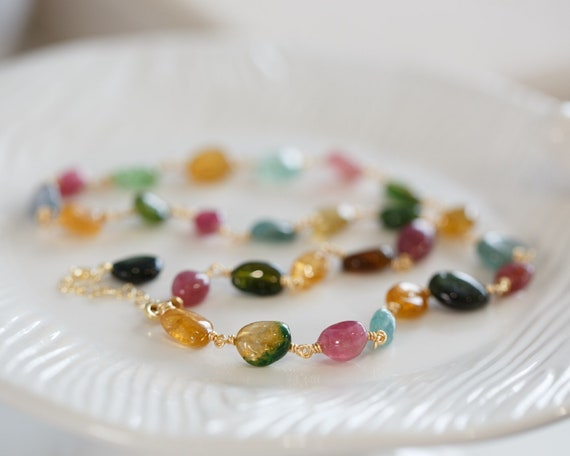 Oaklynn Rainbow Tourmaline Necklace