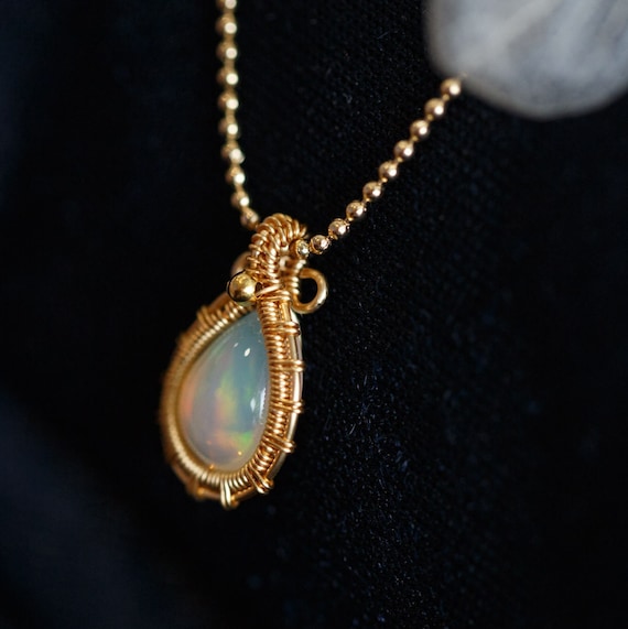 Mirabel Ethiopian Fire Opal Necklace