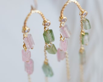 Zuri Tourmaline Tassel Earrings