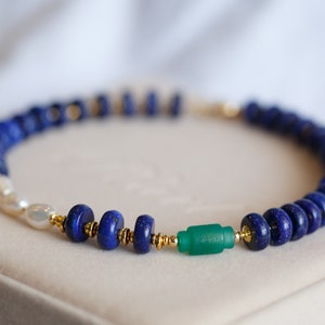 Coventina Lapis Lazuli Choker Necklace image 1