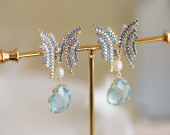 Arlette Cubic Butterfly Statement Earrings