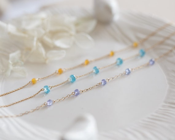 Goldie Gemstone Dainty Bracelet