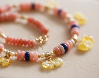 Journee Peruvian Pink Opal Necklace