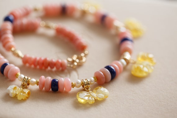 Journee Peruvian Pink Opal Necklace
