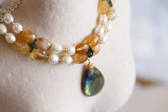 Estella Labradorite Gemstone Necklace