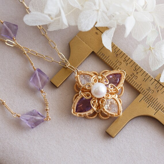 Rylee February Stone Amethyst Necklace