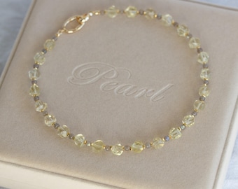 Ailany Natural Lemon Quartz Beaded Necklace