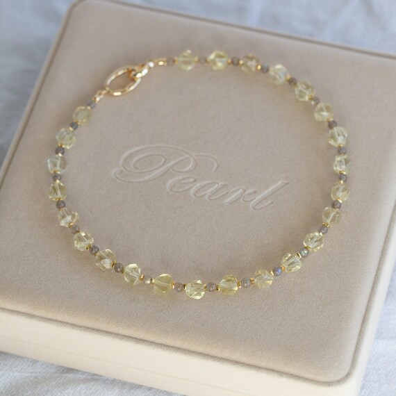 Ailany Natural Lemon Quartz Beaded Necklace
