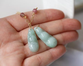 Adhara Natural Burmese Jadeite Necklace