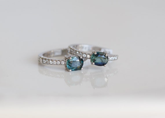 Kaeli Nature Sapphire Hoop Earrings
