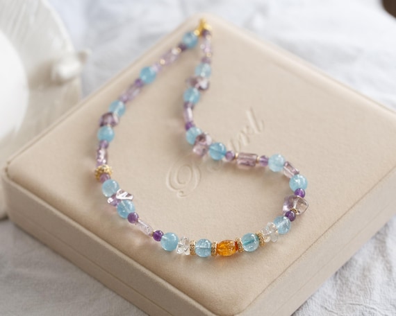 Nickita Multi-gemstone Beaded Necklace