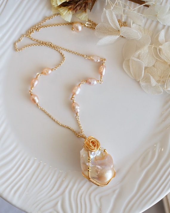 Aiyana Baroque Pearl Pendant Necklace
