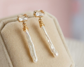 Juniper Baroque Pearl Earrings