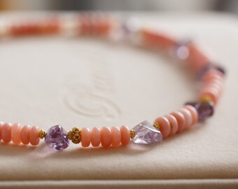 Elise Peruvian Pink Opal Necklace