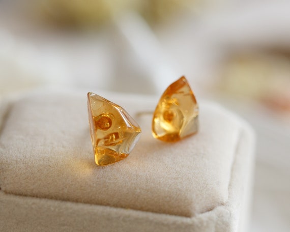 Julissa Natural Citrine Stud Earrings