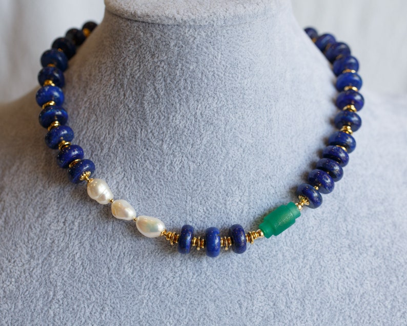 Coventina Lapis Lazuli Choker Necklace image 6