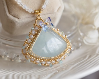 Catarina Aquamarine Pendant Necklace