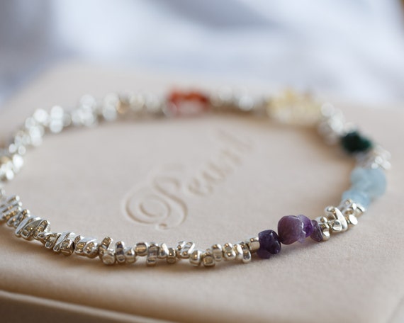 Emory Silver Hematite Gemstone Necklace