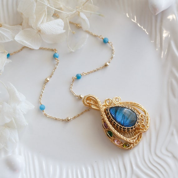 Mikayla Labradorite Gemstone Necklace