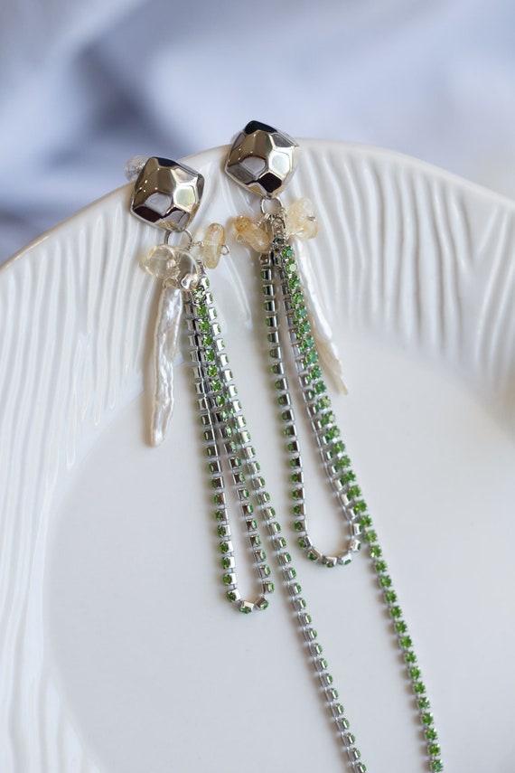 Bonnie Baroque Pearl Tassel Earrings