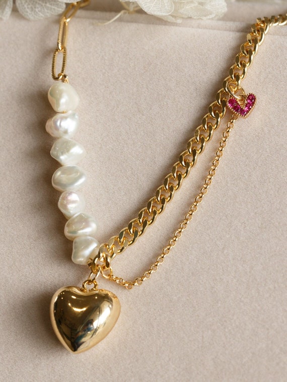 Hape Baroque Pearl Fashion Bold Necklace