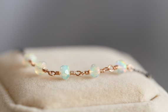 Emma Ethiopia Fire Opal Satellite Necklace