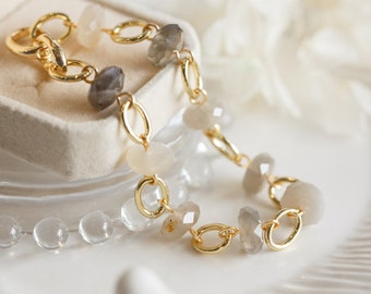 Paige Moonstone Gemstone Bracelet