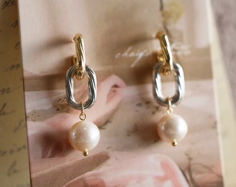 Paola Pearl Multi-Way Half Hoop Earrings