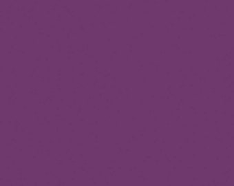 Eggplant Solid Fabric Yardage, Confetti Cotton by Riley Blake Designs, Sold by Half- Yard Cut, Deep Rich Purple Basic