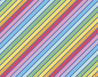 Rainbow Diagonal Stripe Rainbowfruit Fabric Yardage, Half-Yard Increments, Amber Kemp-Gerstel of Damask Love for RBD colorful binding stripe