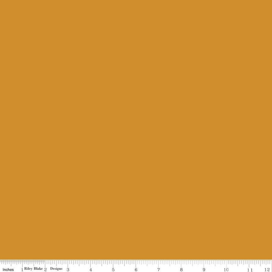 Butterscotch Solid Fabric Yardage, Sold by Halfyard Increment