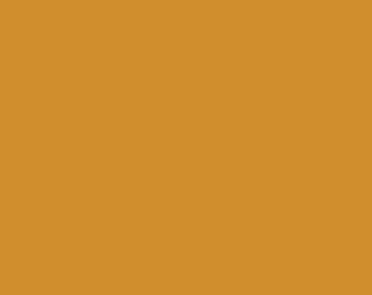 Butterscotch Solid Fabric Yardage, Sold by Half-Yard Increment, Confetti Cotton by Riley Blake Designs, Basic Golden Yellow