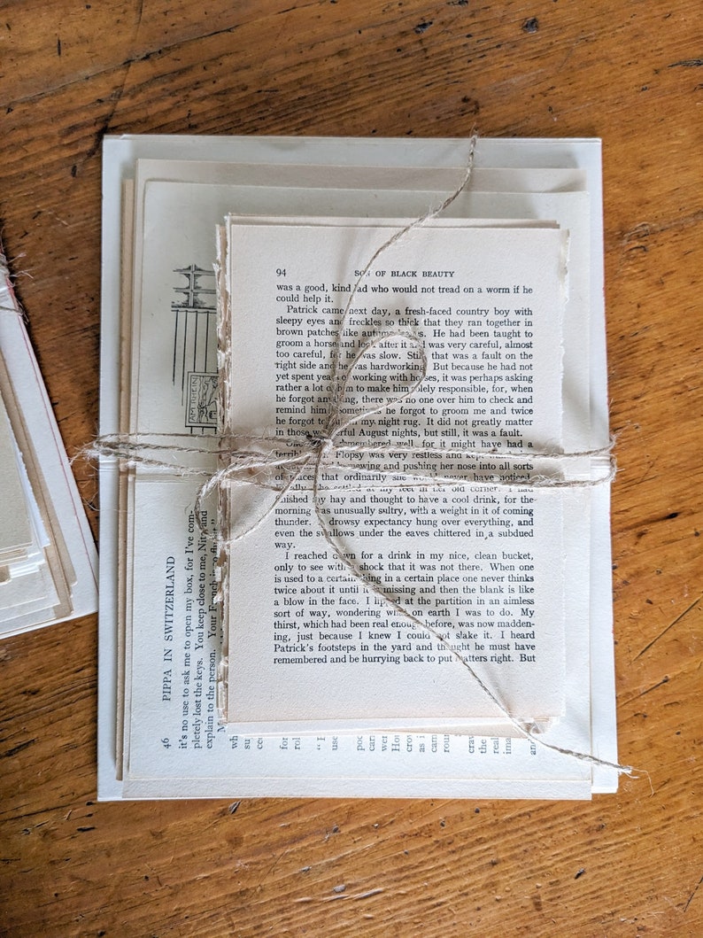 Vintage Book Page Ephemera Pack: 100 Pages for Junk Journals - Etsy ...